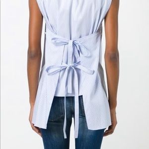 Helmut Lang Striped Apron Shirt, XS